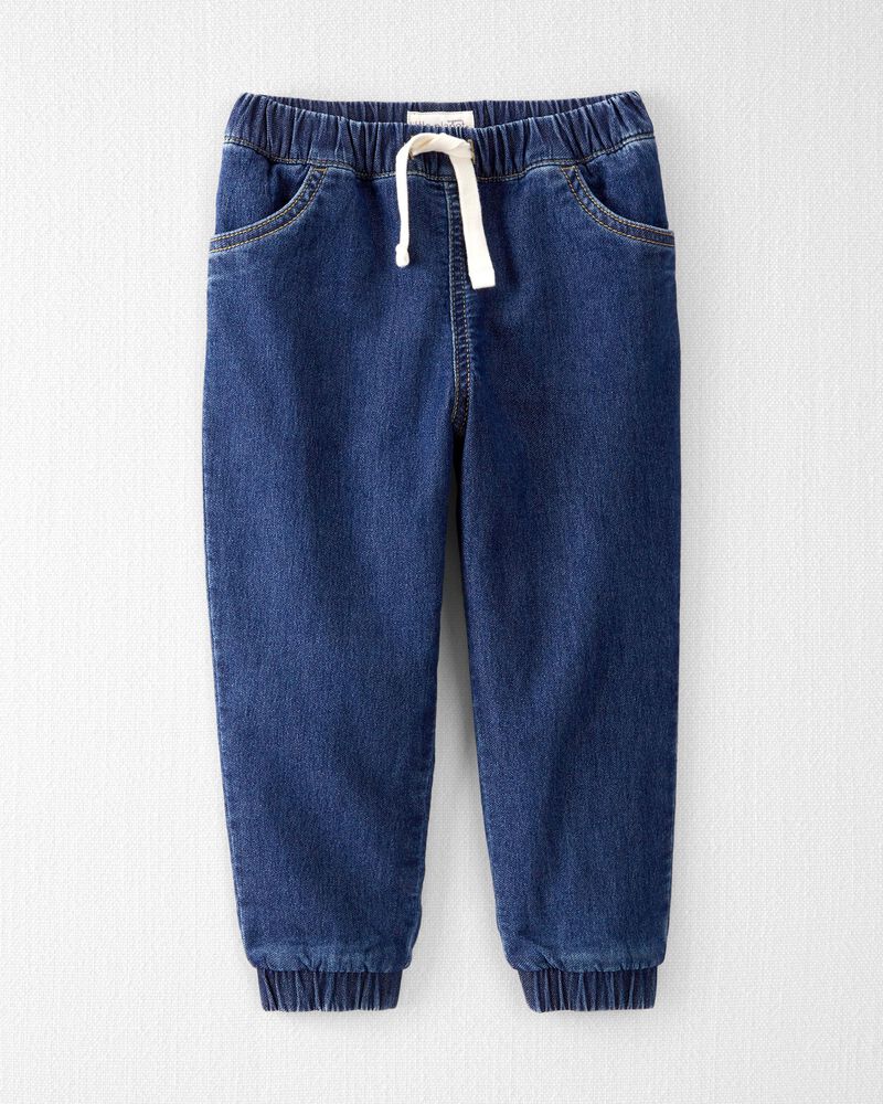 Toddler Denim Joggers Made with Organic Cotton, image 1 of 4 slides