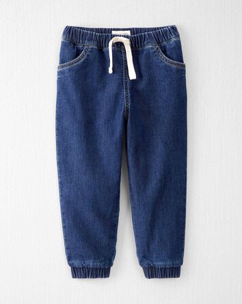 Toddler Denim Joggers Made with Organic Cotton, 