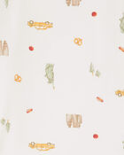 Toddler New York City Print PurelySoft 2-Piece Pajamas - Ivory, image 3 of 5 slides