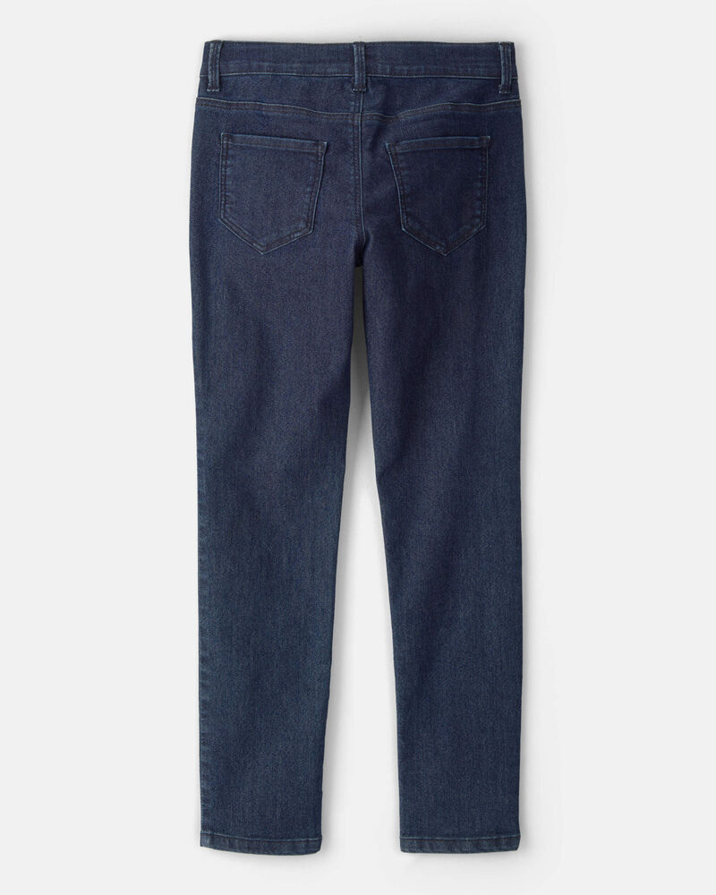 Kid Dark Blue Wash Skinny-Leg Jeans, image 2 of 4 slides