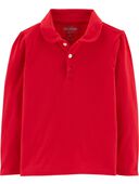Jersey Polo, Red, hi-res