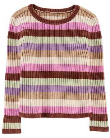 Baby Striped Chenille Sweater, 