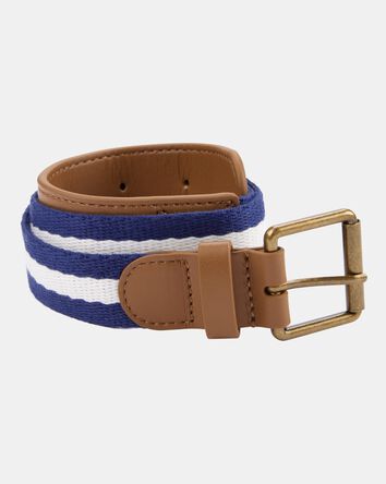 Rope Belt - White/Navy, 