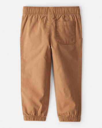 Toddler Boy Cotton Pull-On Fashion Pants - Brown, 