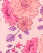 Kid Floral-Print Stretch Leggings - Pink, image 3 of 4 slides