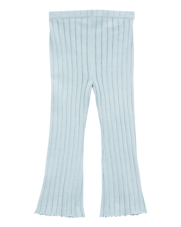 Baby Sweater Knit Pull-On Flare Pants - Blue, 