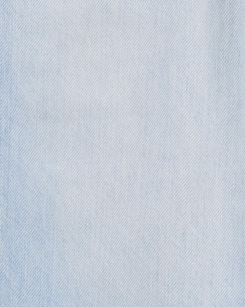 Toddler Pull-On Knit Denim Pant - Light Blue Wash, image 3 of 5 slides