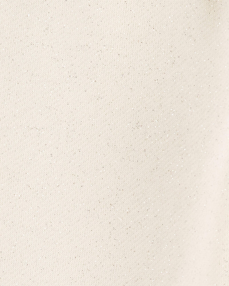 Baby Girl Glitter Pull-On Fleece Joggers, image 3 of 4 slides