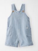 Blue Creek - Toddler Organic Cotton Gauze Shortall in Blue