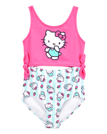 Kid Hello Kitty® 1-Piece Swimsuit - Pink/Blue, 