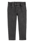 Baby Pull-On Denim Pant - Black, image 1 of 5 slides