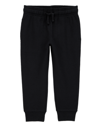 Baby Pull-On Drawstring Joggers - Black, 