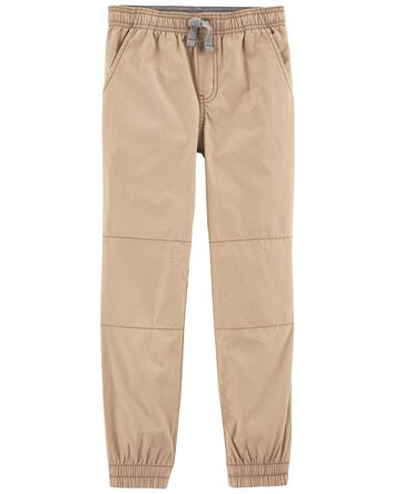 Kid Elastic Waist Poplin Joggers, 