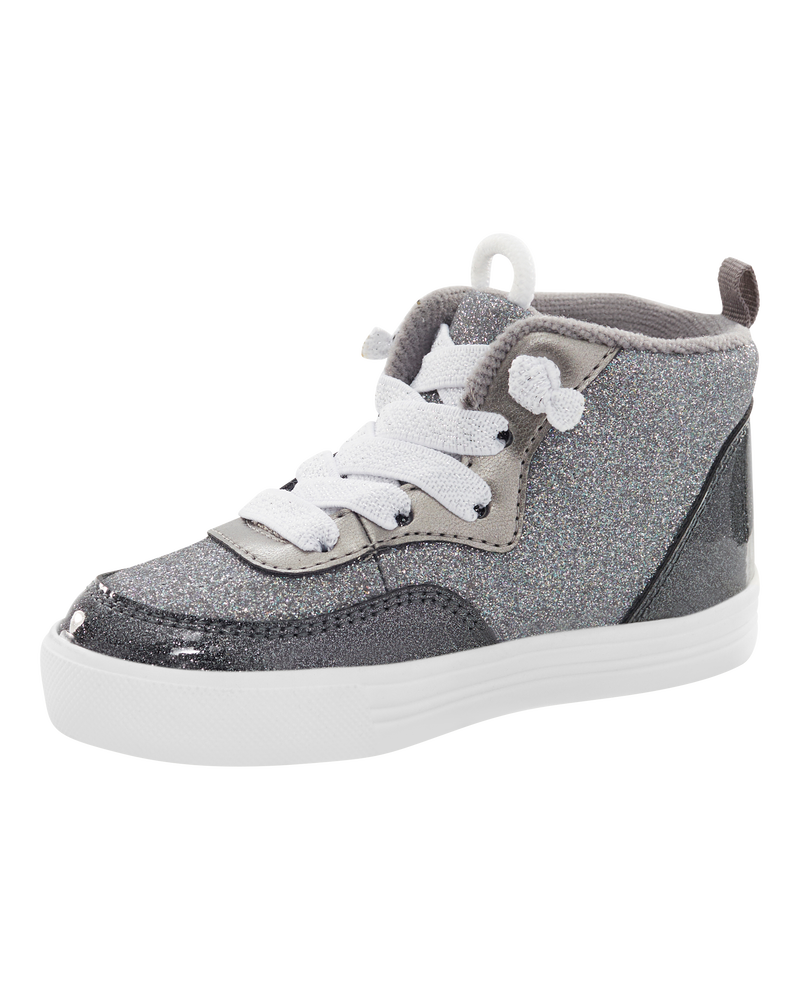 Toddler Glitter High-Top Sneakers, image 6 of 7 slides