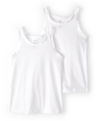 Kid 2-Pack Cotton Cami Tanks, image 1 of 4 slides