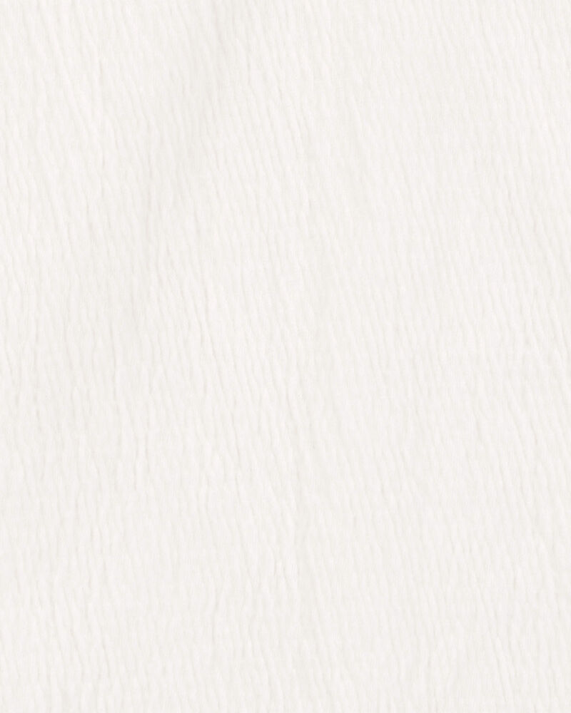 Baby Gauze Long-Sleeve Top - Cream, image 2 of 3 slides