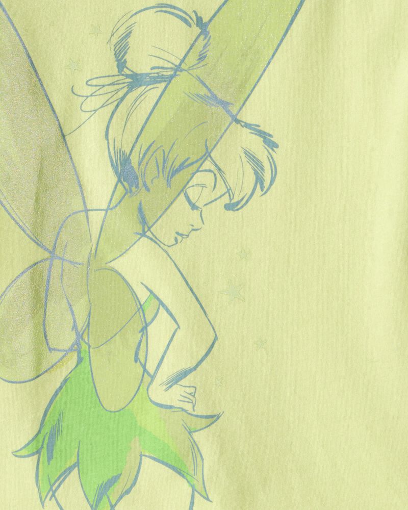 Toddler Tinker Bell Glitter Short-Sleeve Graphic Tee - Green, image 2 of 2 slides