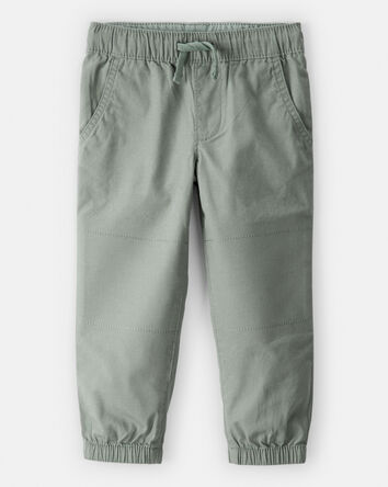 Toddler Boy Cotton Pull-On Fashion Pants - Green, 