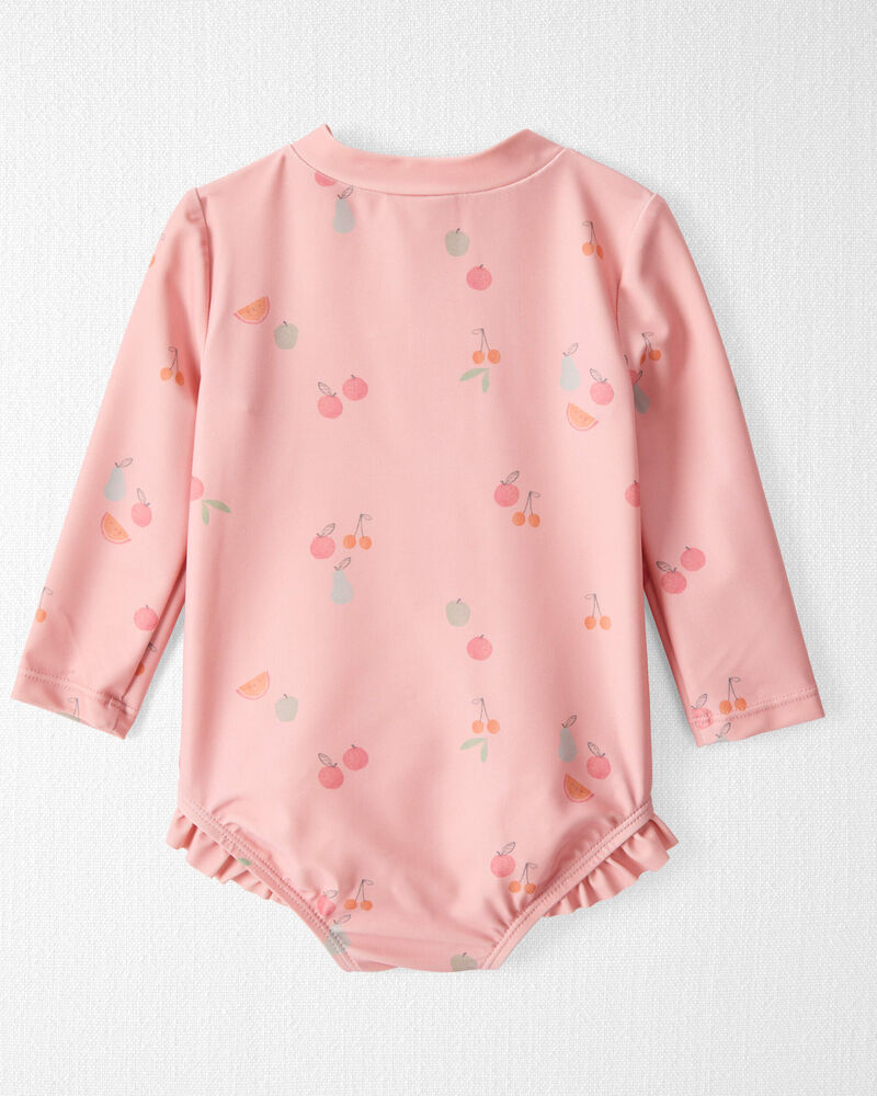 Baby Girl Recycled Ruffle Swimsuit, image 2 of 4 slides