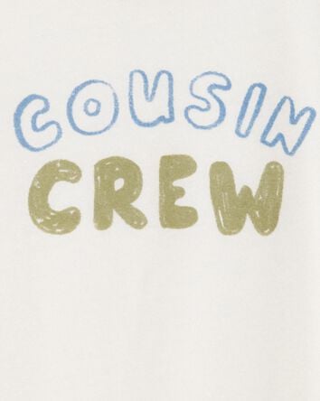 Toddler Boy Cousin Crew Short-Sleeve Graphic Tee -White, 