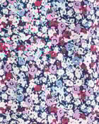 Girls Floral Cotton Pull-On Stretch Leggings - Purple, image 3 of 4 slides