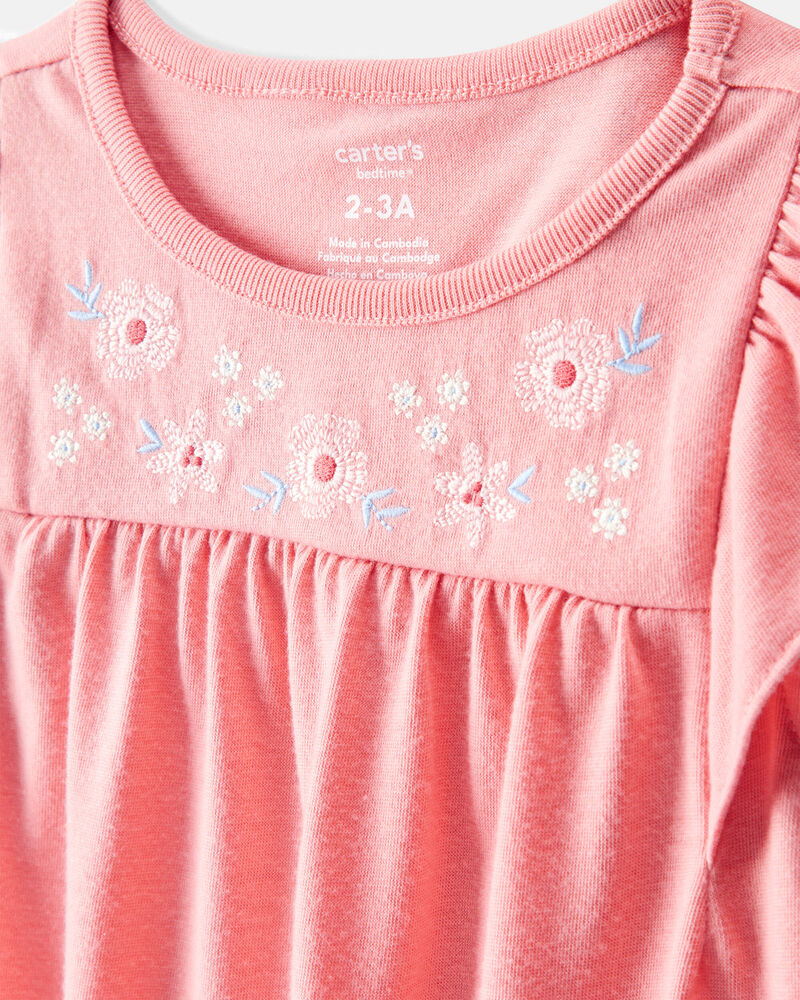 Kid 2-Pack Floral Bunnies Nightgowns, image 2 of 6 slides