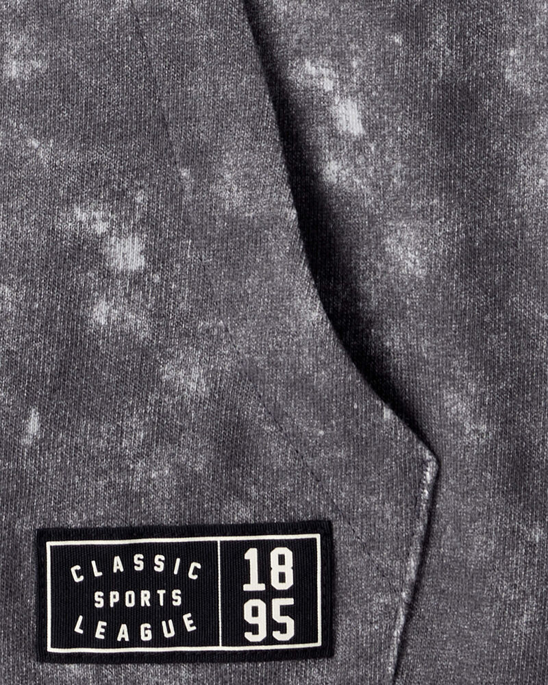 Boys French Terry Acid Wash Hoodie - Grey, image 2 of 3 slides