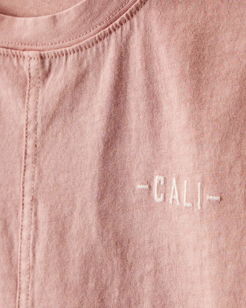 Boys Cali Cotton Short-Sleeve Tee - Brown, image 2 of 4 slides