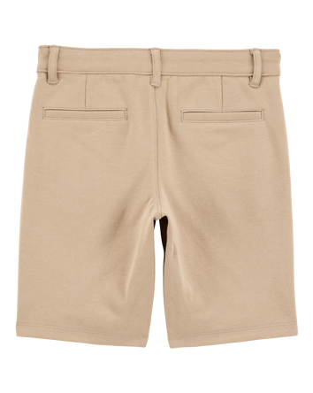 Kid Ponte Knit Uniform Pants - Khaki, 
