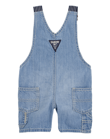 Baby Denim Shortalls - Blue, 