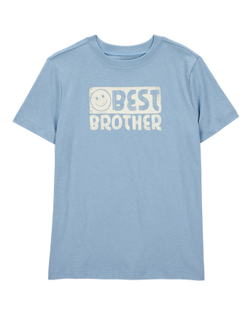 Kid Best Brother Short-Sleeve Graphic Tee - Blue, 
