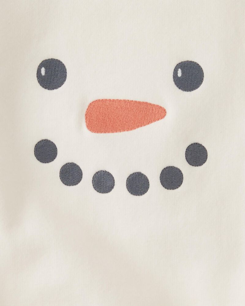 Snowman Bubble Bodysuit Made With Organic Cotton, image 3 of 4 slides