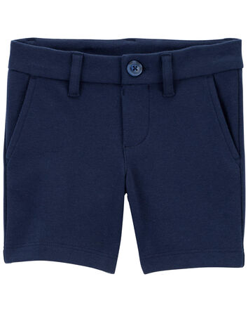 Toddler Ponte Knit Uniform Shorts, 