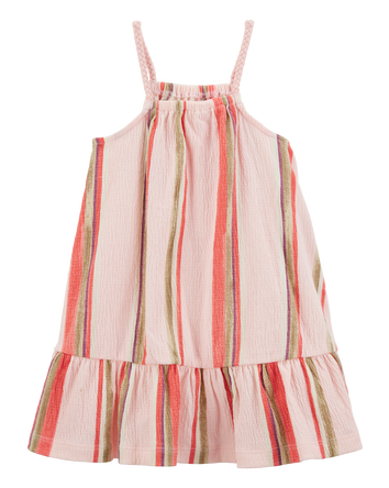 Toddler Striped Geo Print Dress, 