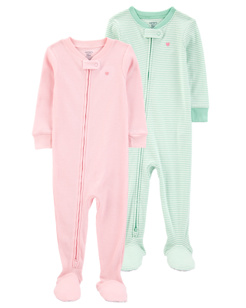 Toddler 2-Pack Footie Pajamas, image 1 of 5 slides