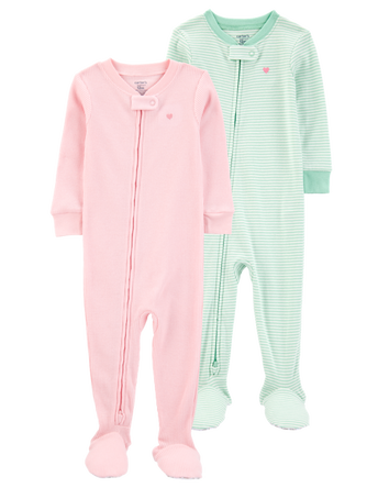 Toddler 2-Pack Footie Pajamas, 
