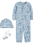 Blue - Baby 3-Piece Converter Gown Set