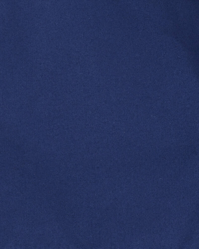 Baby Pull-On Poplin Shorts - Navy, image 3 of 4 slides