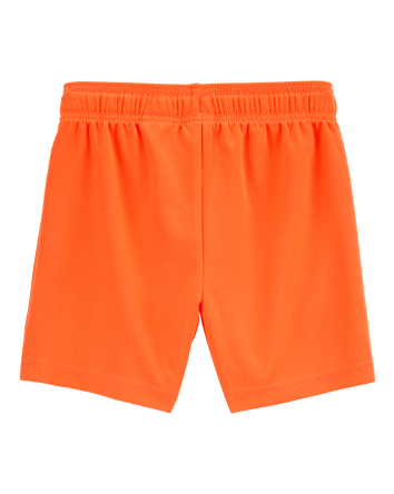 Toddler Active Mesh Shorts - Orange, 