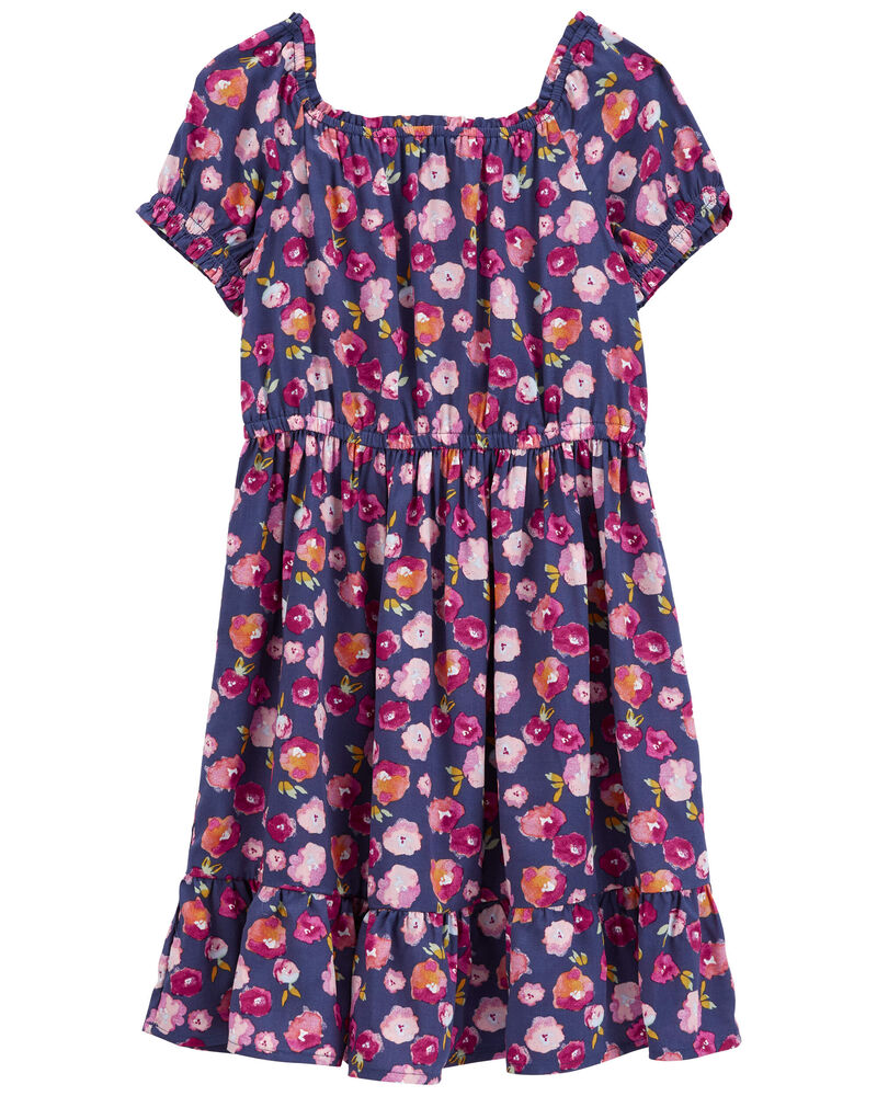 Kid Floral Drop Waist Dress, image 2 of 4 slides