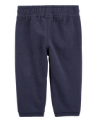 Baby Pull-On French Terry Joggers - Navy, image 2 of 4 slides