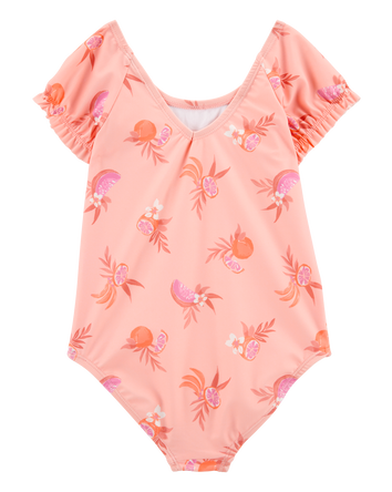 Toddler 1-Piece Fruit Swimsuit - Coral, 
