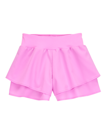 Kid Flowy Layered Flip Short - Pink, 
