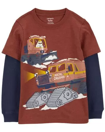 Baby Snow Plow Layered-Look Tee, 