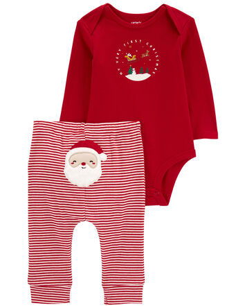 Baby 2-Piece My First Christmas Outfit Set, 