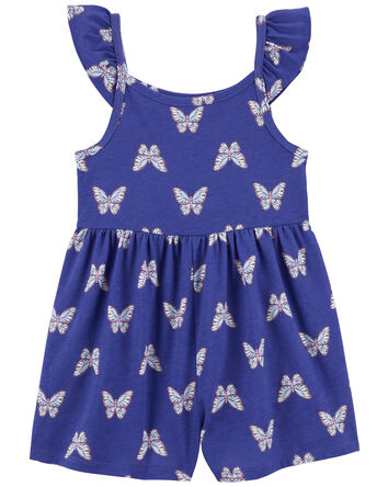 Toddler Butterfly Cotton Romper, 