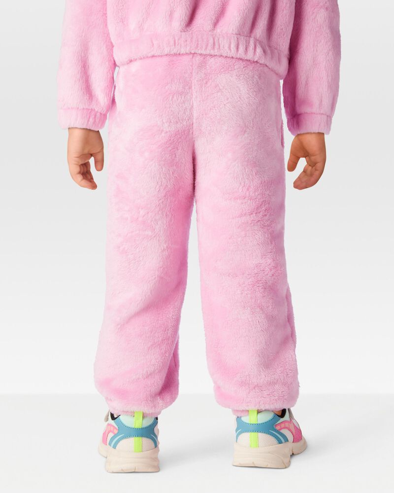 Toddler Velour Joggers - Pink, image 2 of 6 slides
