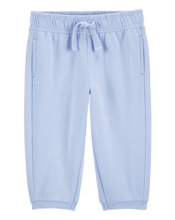 Baby Pull-On French Terry Joggers - Blue, 