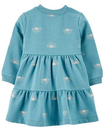 Baby Sun Printed Fleece Dress, 