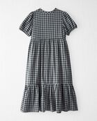 Adult Women's Maternity Plaid Button-Front Relaxed Fit Dress, image 5 of 7 slides